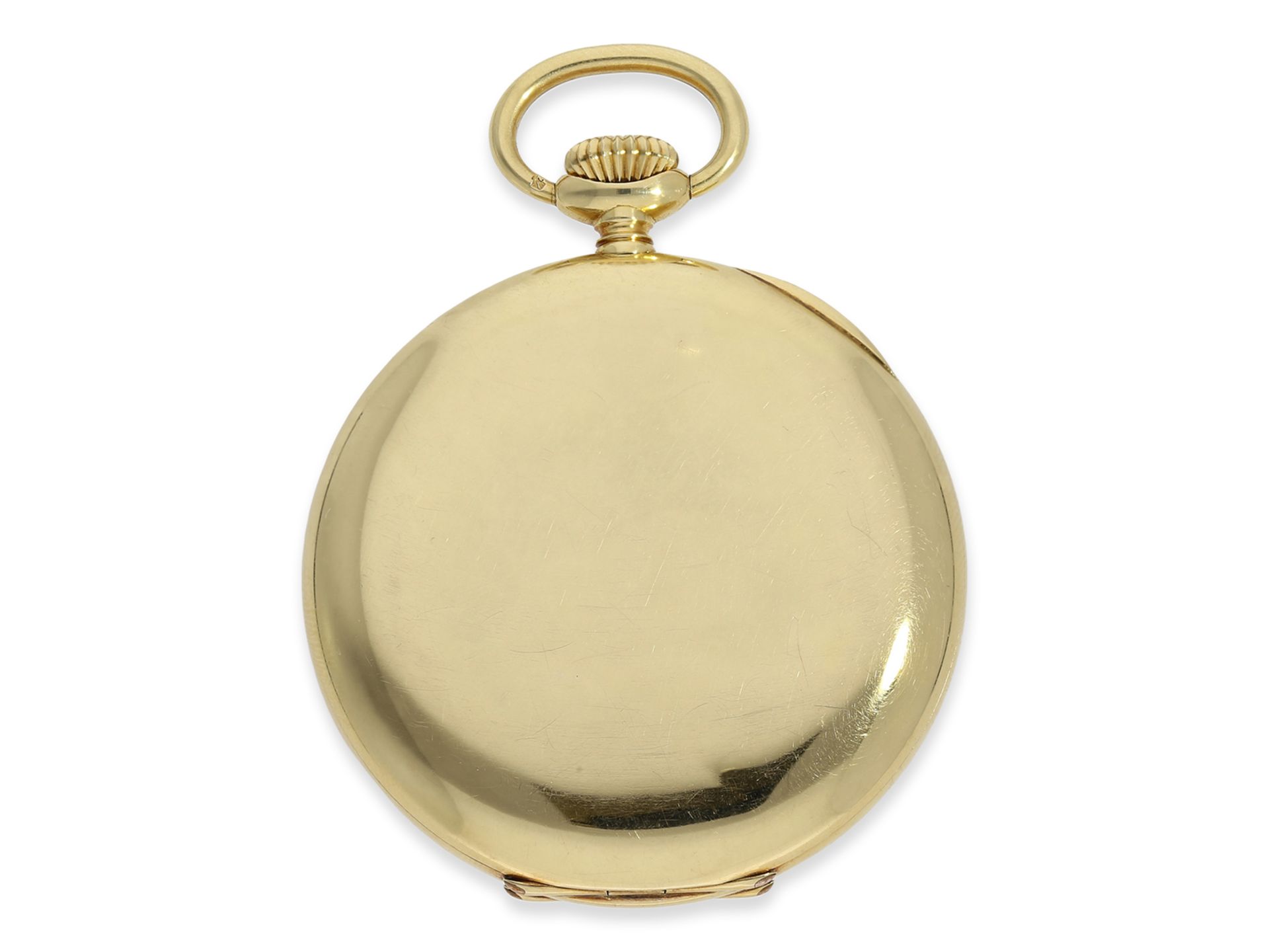 Taschenuhr: hochwertige 18K Präzisionstaschenuhr, Ulysse Nardin No. 87633, ca.1908 - Bild 6 aus 6