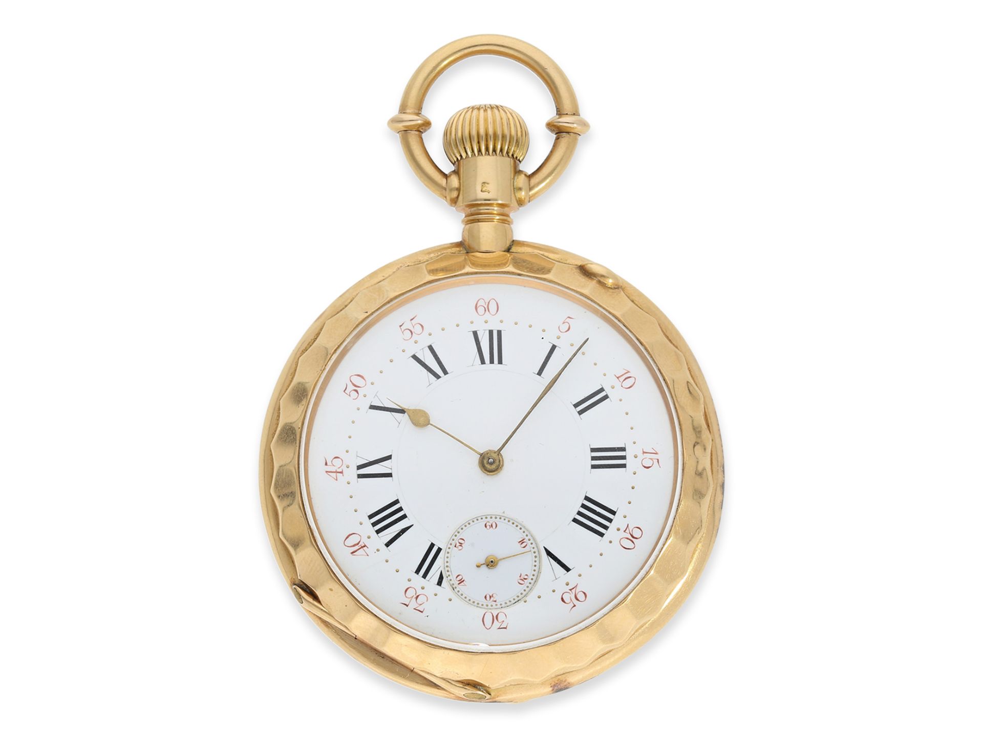 Pocket watch: magnificent gold pocket watch, ca. 1880, very fine special quality Ankerchronometer mo