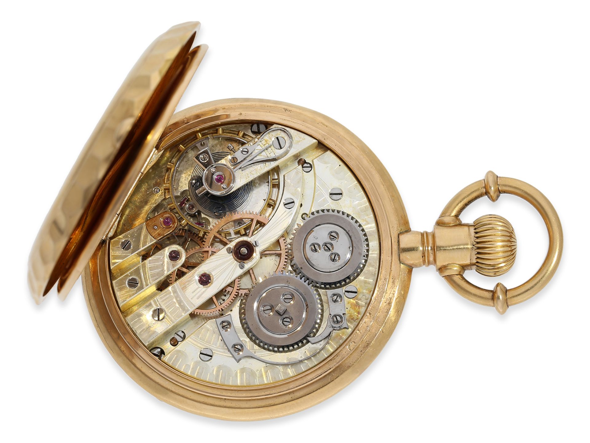 Pocket watch: magnificent gold pocket watch, ca. 1880, very fine special quality Ankerchronometer mo - Image 2 of 5