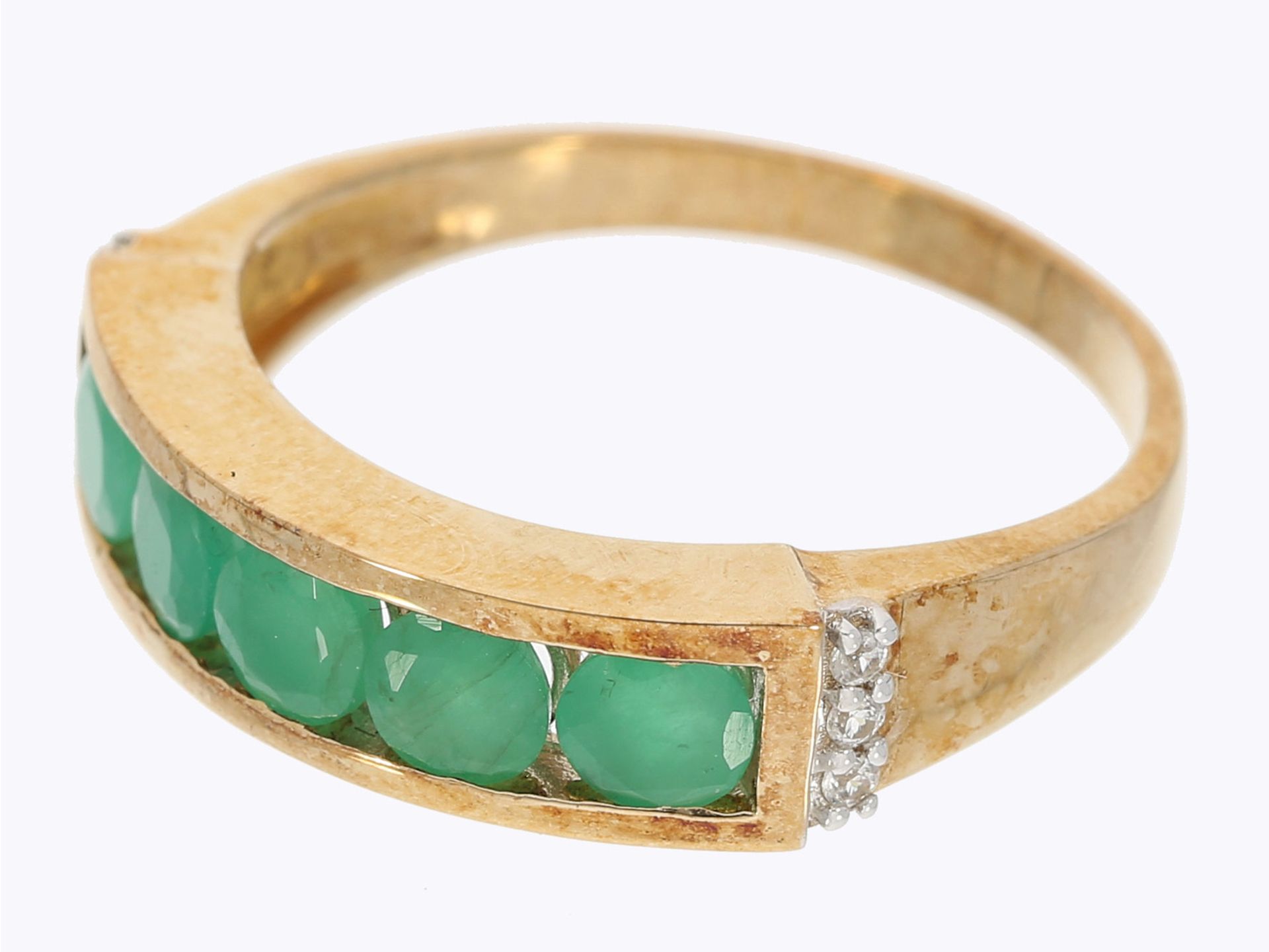 Ring: vintage Smaragd-Goldring - Bild 2 aus 2