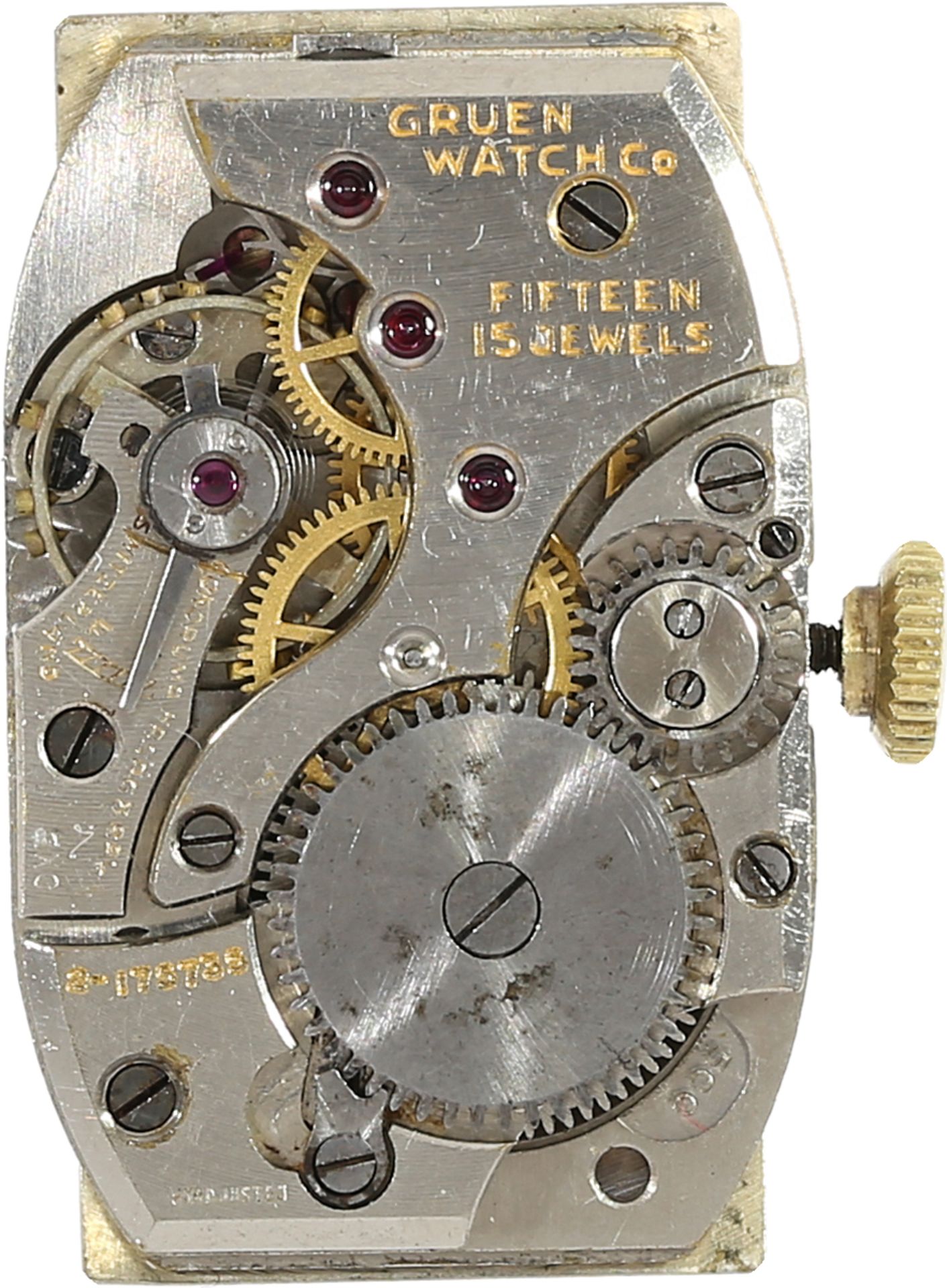 Armbanduhr: attraktive Herrenuhr aus der Zeit des Art déco, Gruen Curvex Ref.501-324, 30er/40er-Jahr - Image 4 of 5