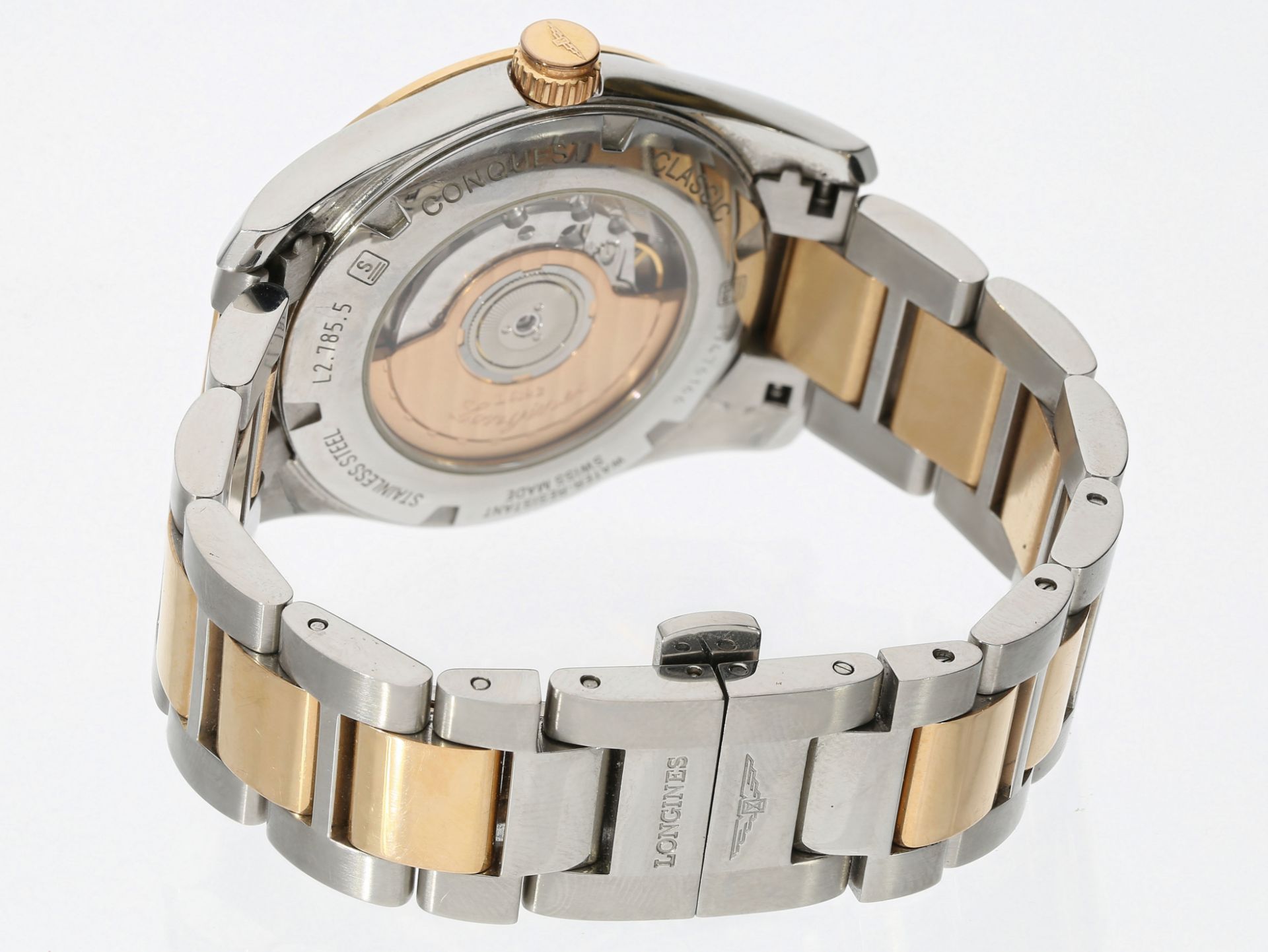 Armbanduhr: Herrenuhr Longines Conquest, Automatik, Ref. L 27855567, von 2019 - Image 3 of 3