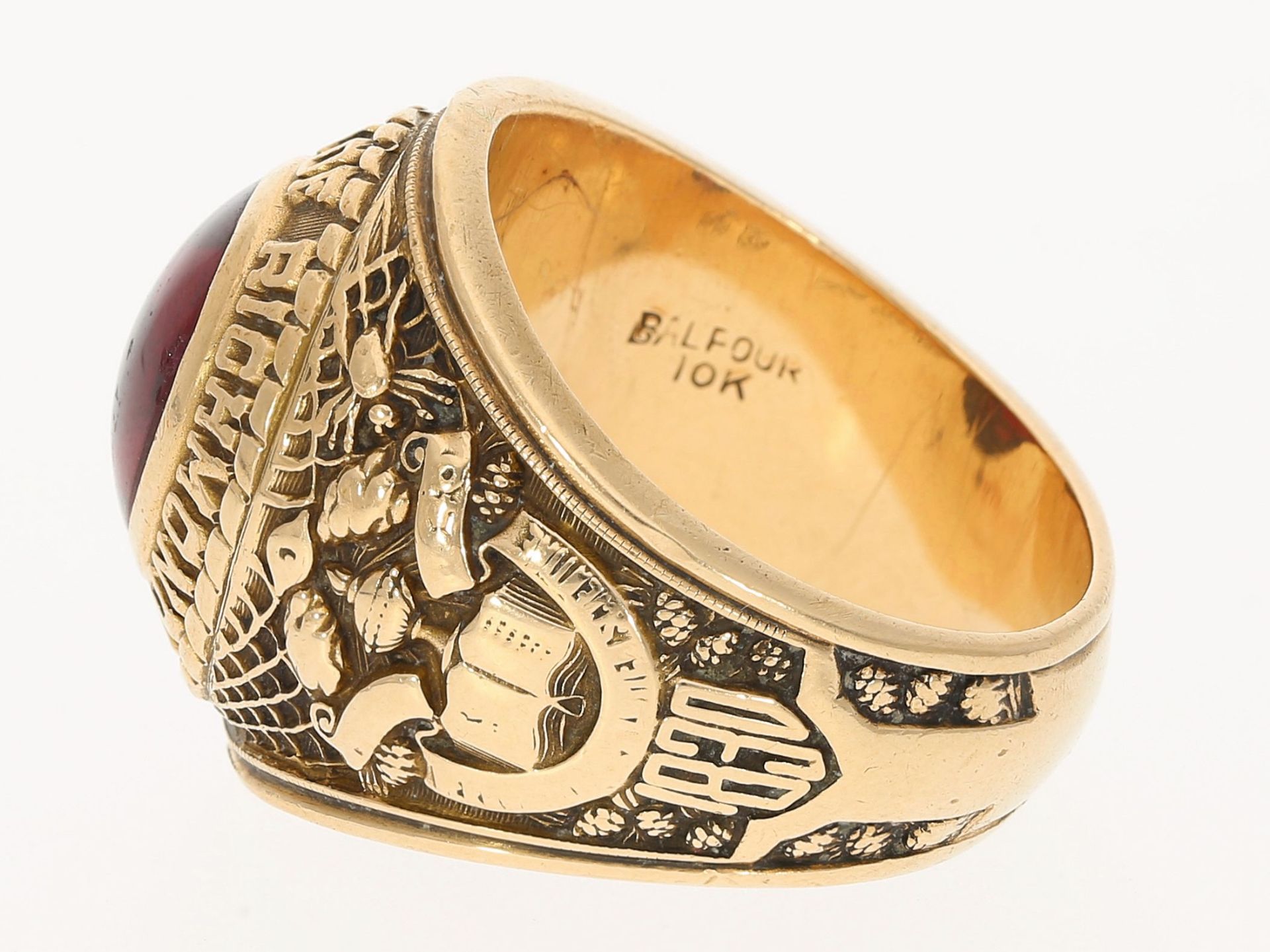 Ring: seltener vintage Collegering, University of Richmond, signiert Balfour 10K - Image 2 of 3