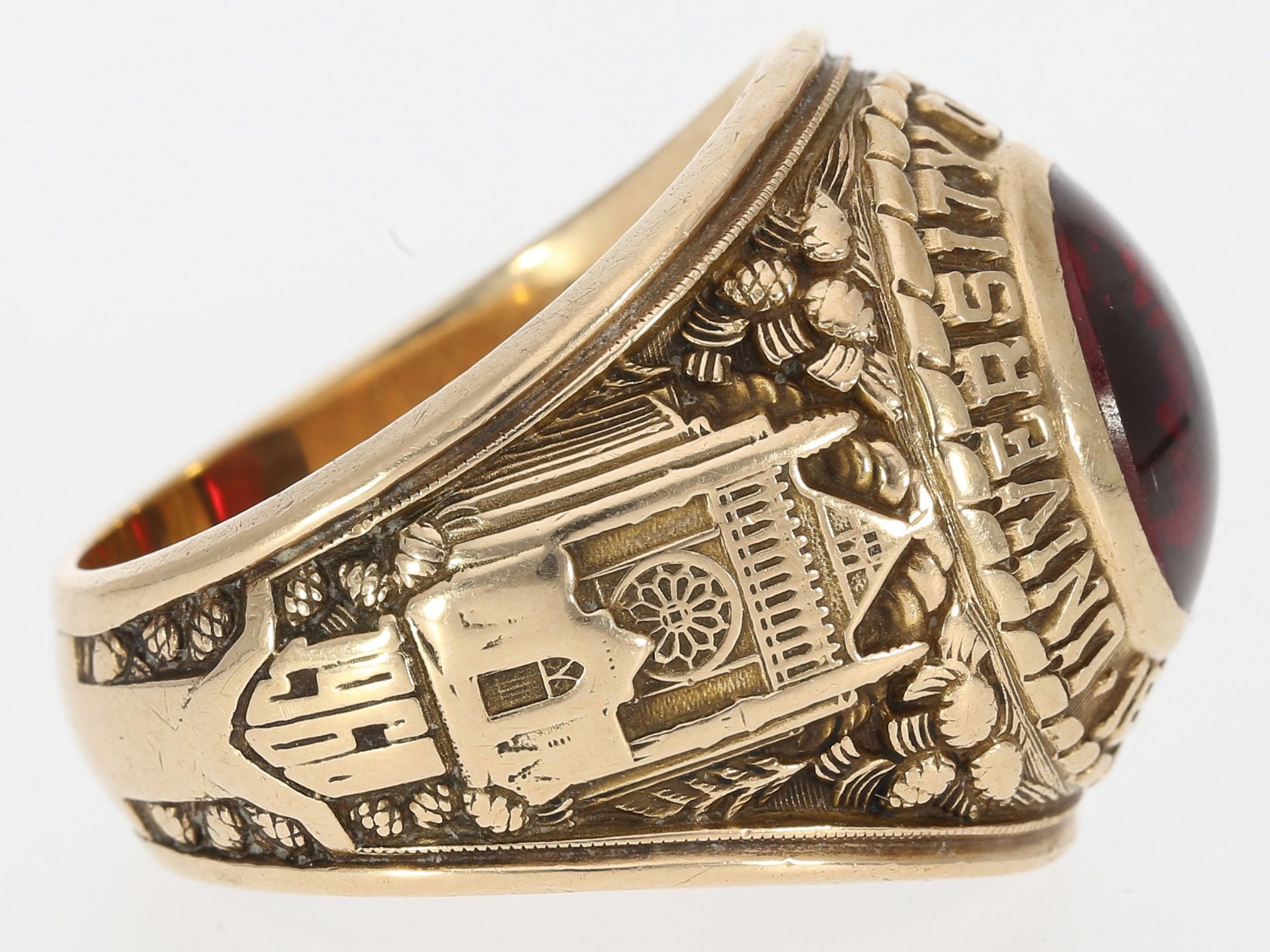 Ring: seltener vintage Collegering, University of Richmond, signiert Balfour 10K - Image 3 of 3