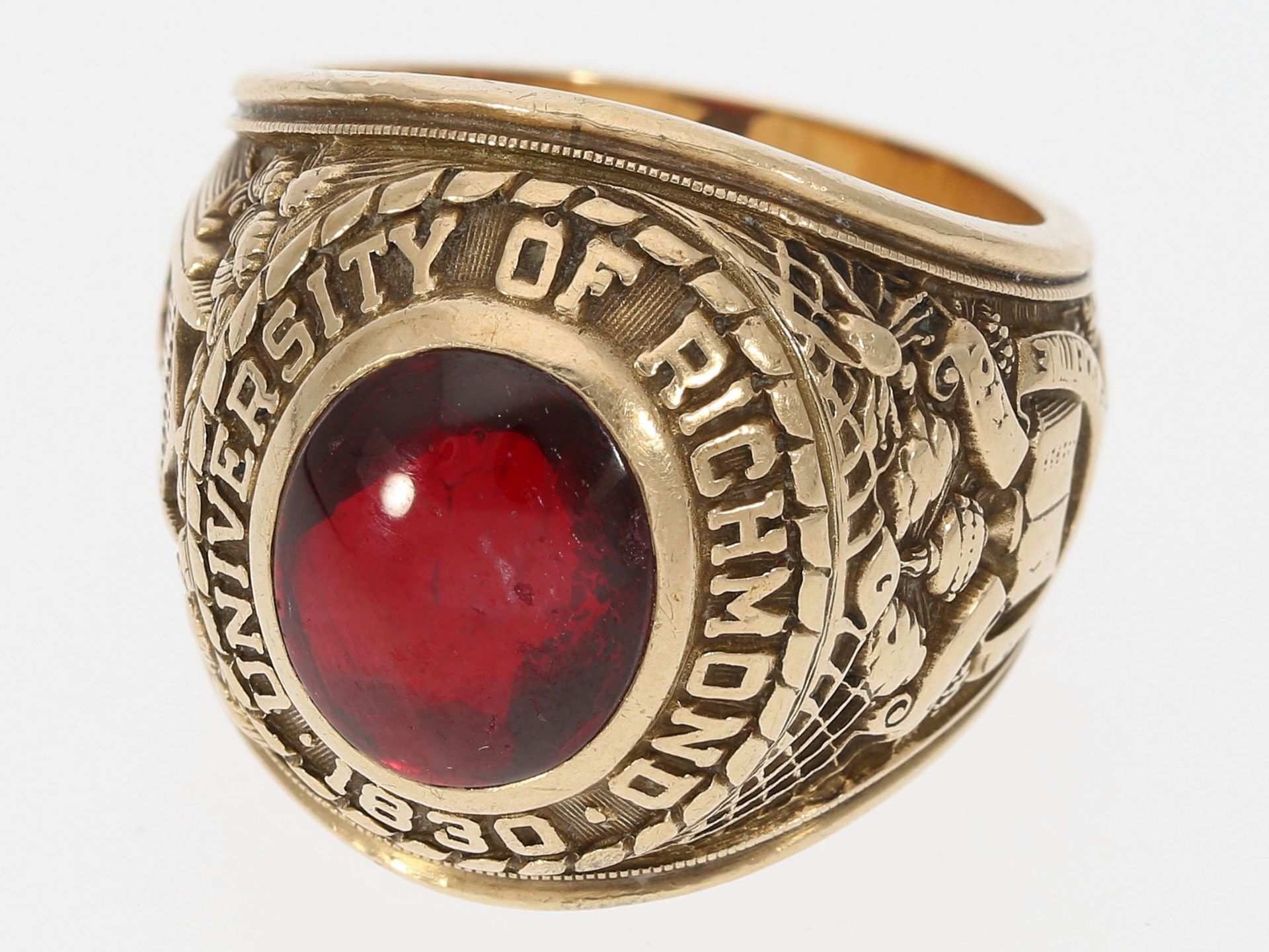 Ring: seltener vintage Collegering, University of Richmond, signiert Balfour 10K