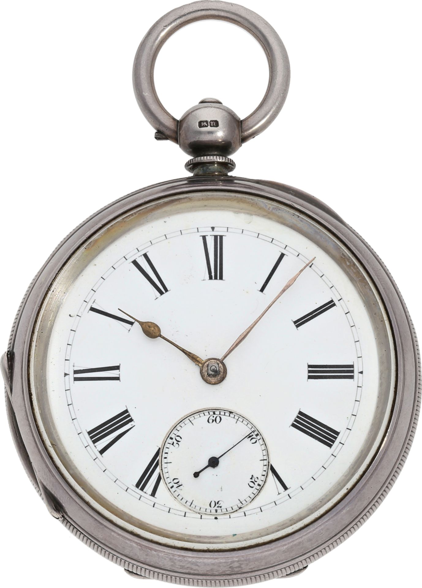 Taschenuhr: schwere, große englische Taschenuhr mit Ankerhemmung, Leeds Kirkgate, Hallmarks 1880