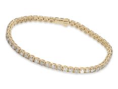 Bracelet: high quality, formerly expensive tennis bracelet with diamonds, ca.7ct