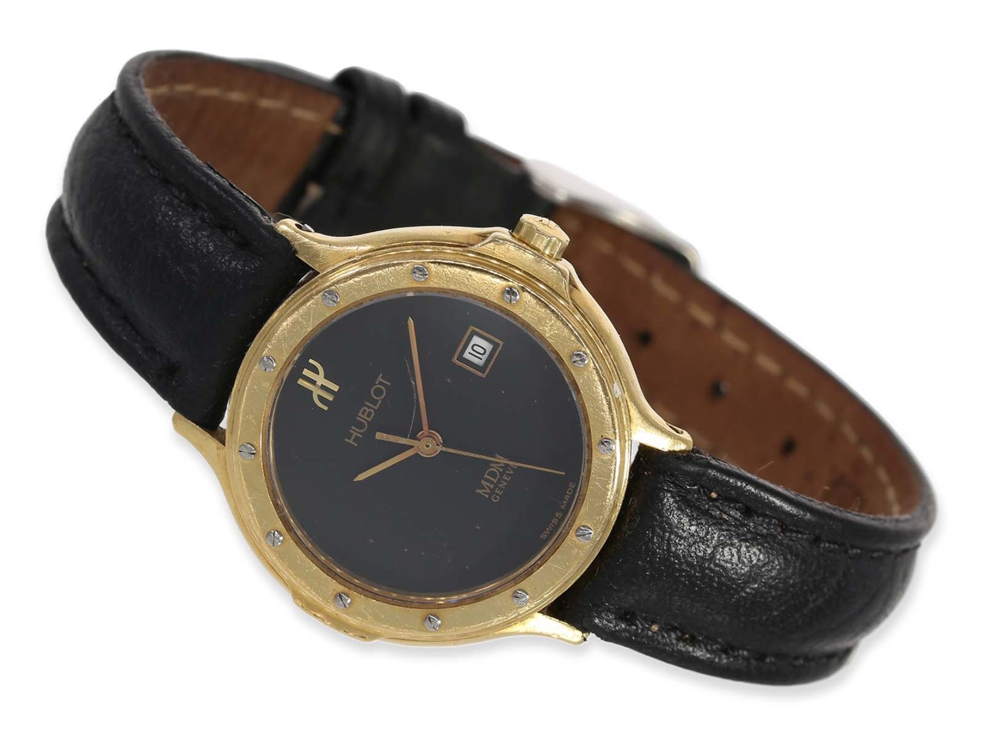 Wristwatch: elegant gold ladies watch Hublot MDM Ref. 1391.3