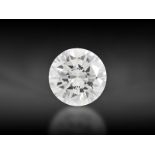 Brillant: Brillant von hoher Farbqualität, ca. 0,86ct, aus der Geschäftsauflösung von Hofjuwelier Ro