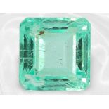 Smaragd: schöner, wertvoller Smaragd im Emerald-Cut ca. 6ct