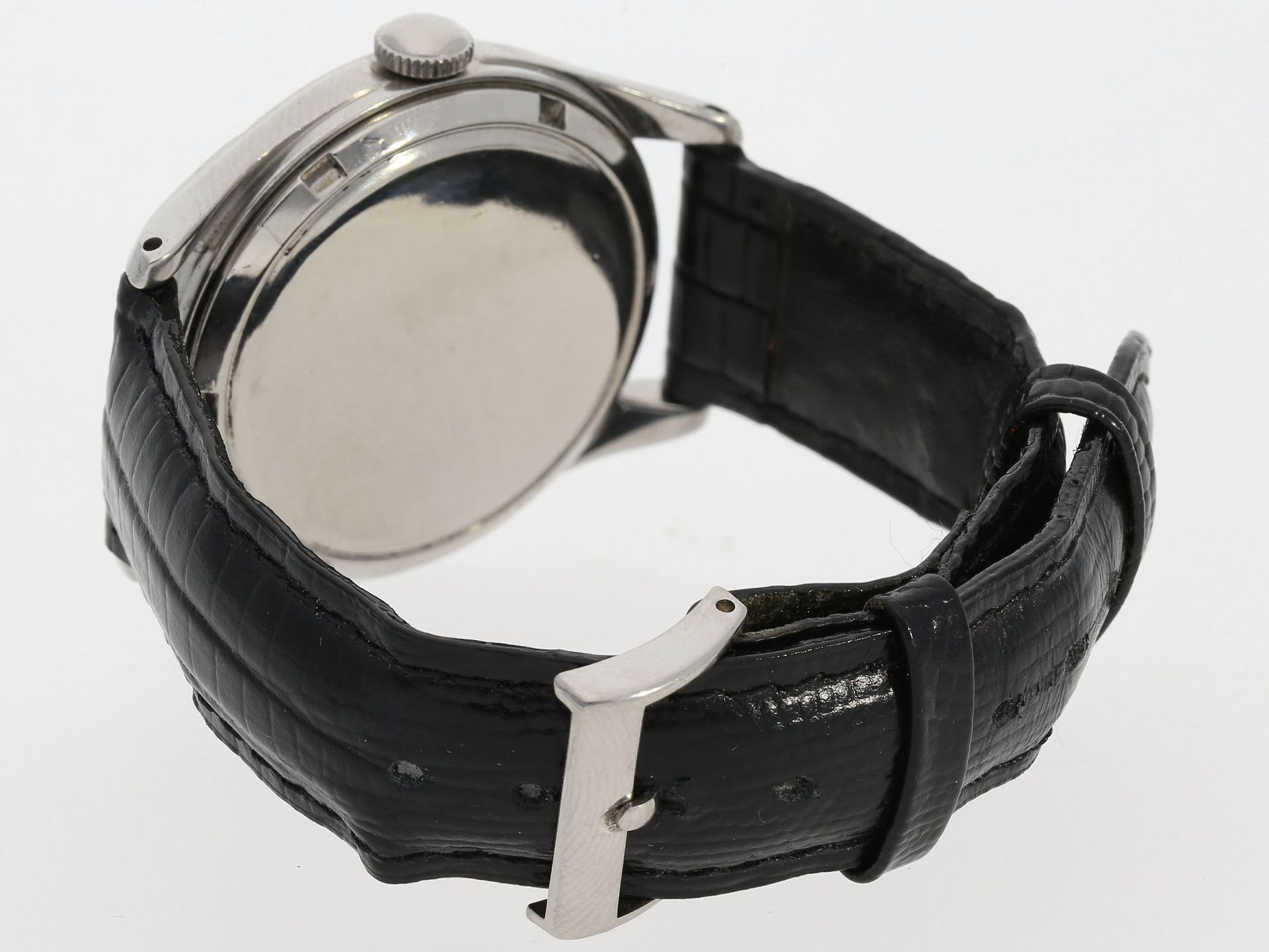 Armbanduhr: große vintage Herrenarmbanduhr mit Zentralsekunde, Marke Omega, Handaufzug, Ref. 2640-6, - Bild 2 aus 2