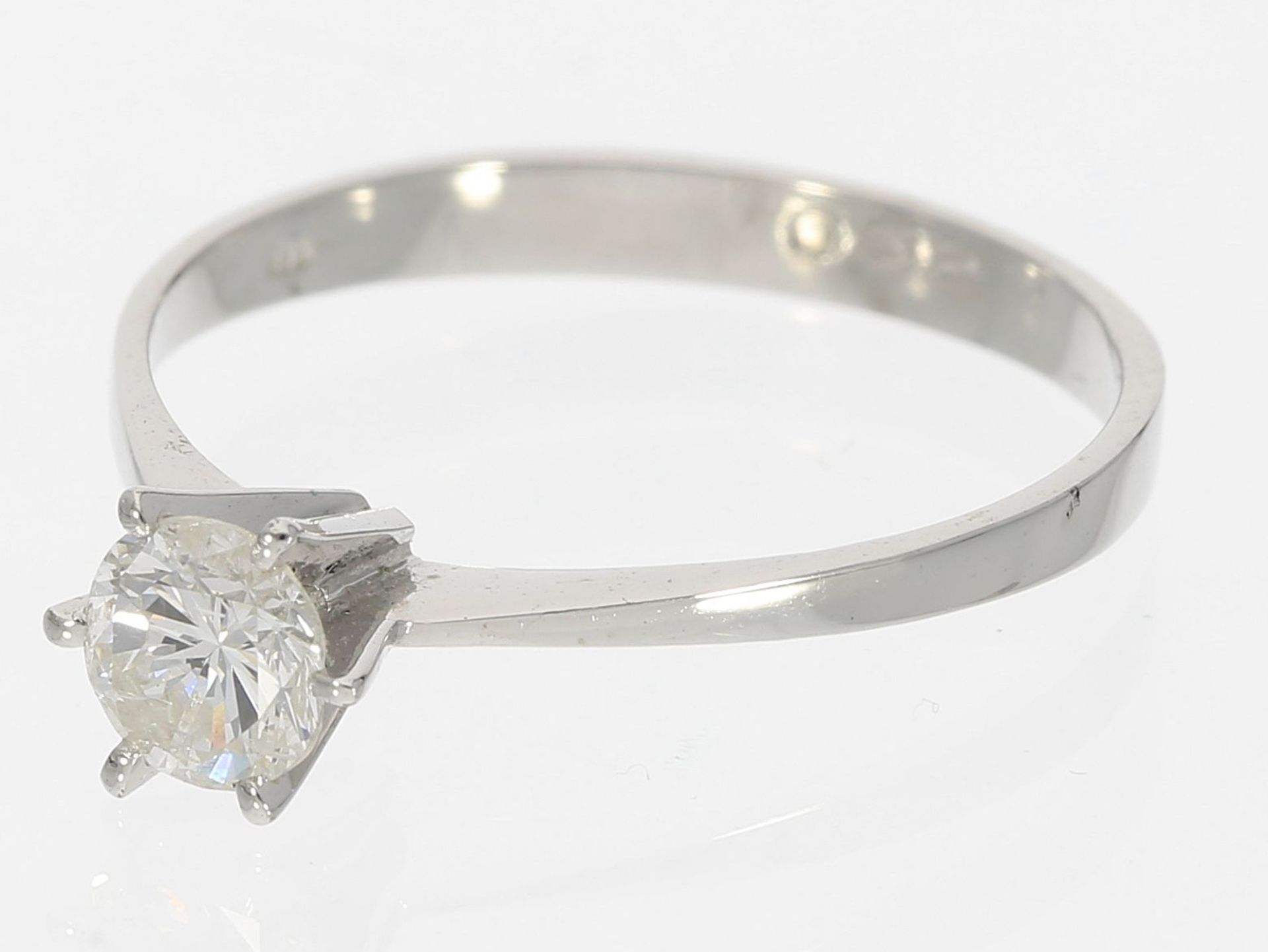 Ring: zierlicher Solitär/Brillantring, ca. 0,25ct - Image 2 of 2