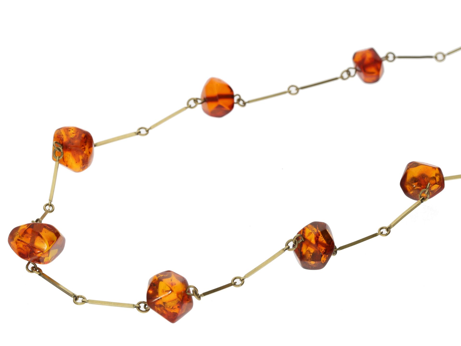 Kette/Collier: vintage Bernsteinkette