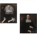Meister des 17. Jahrhundertsin flämischer Tradition - Bürgerporträt der Eheleute: Gravenho