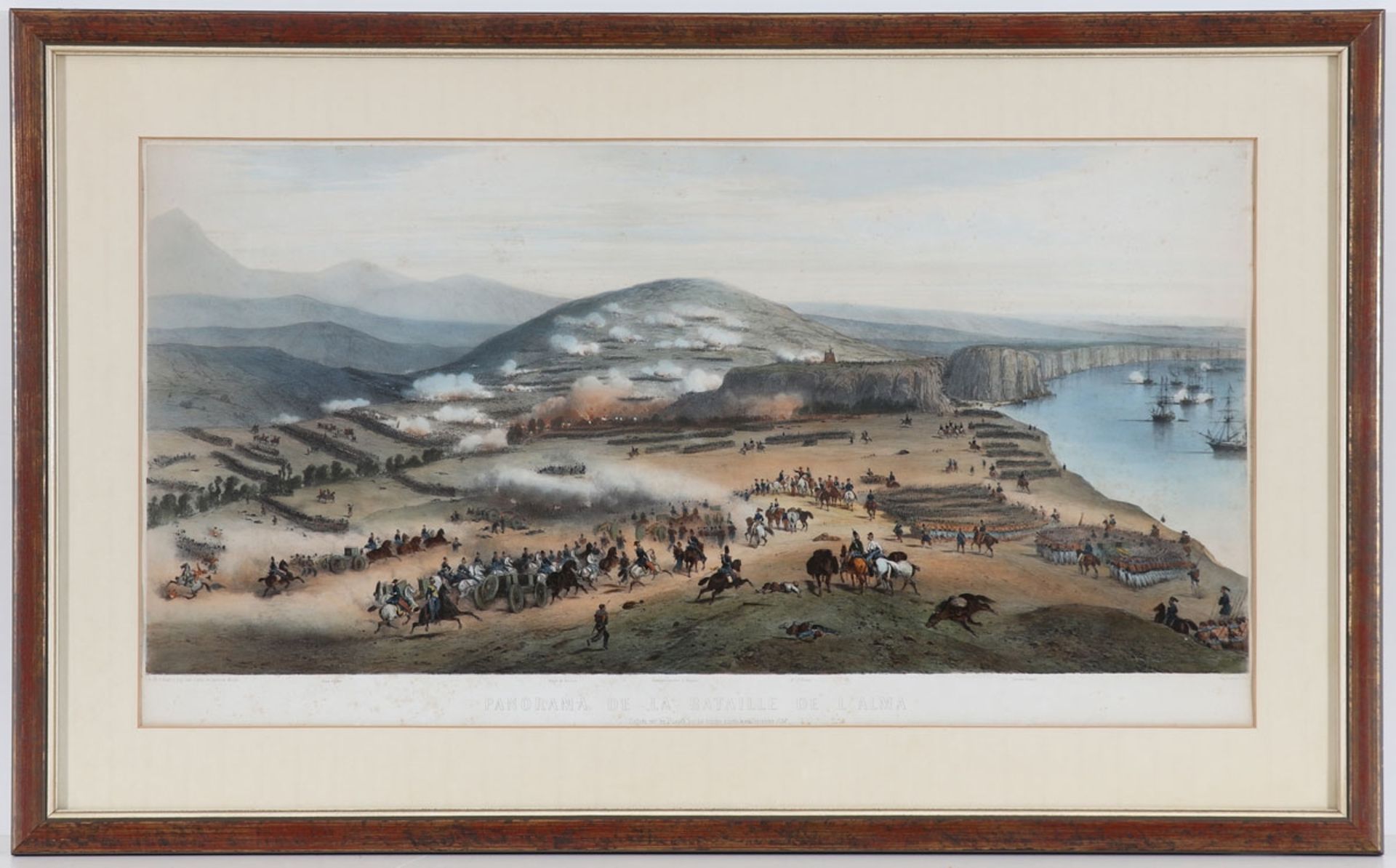 Lithografen des 19. Jahrhunderts- "Panorama du Siège de Sébastopol" - - "Panorama de la Bat - Bild 3 aus 5