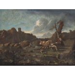 Philipp Peter Roos1651 Frankfurt a.M. - 1705 Tivoli bei Rom - Hirte mit Tieren in der Landsch