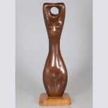 Pierre Schumann1917 Heide - 2011 Eutin - Weibliche Figuration (nude torso) - Metall. Braun pa