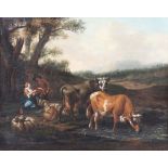 Johann van Gool1685 Den Haag - 1763 Den Haag - Schäfer bei der Rast - Öl/Lwd. Doubl. 37,5 x