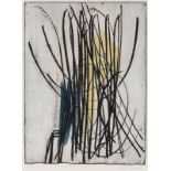 Hans Hartung 1904 Leipzig - 1989 Antibes - "Gravure 27" - Farbradierung/Arches. E. A. 42,2 x