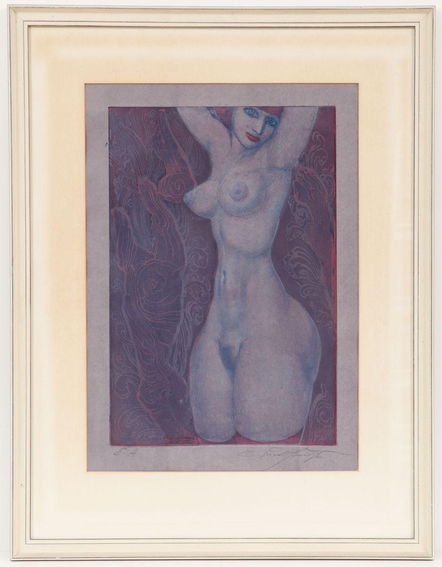 Ernst Fuchs 1930 Wien - 2015 Wien - aus: "Die sieben Bilder und Sprüche der Sphinx" - Farbra - Bild 2 aus 2