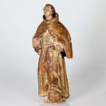 Französischer Bildschnitzer um 1600 - Heiliger Franziskus - Holz. Vollplastisch geschnitzt.