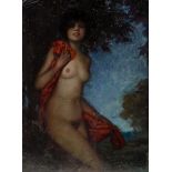 Gorian Vasek Künstler des frühen 20. Jahrhunderts - "Weiblicher Akt" - Öl/Karton. 48,5 x 3