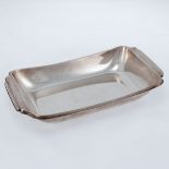 Art Deco Brotschale 830er Silber. Punzen: 830. 5 x 30 x 17 cm. Gew.: 340 g.