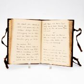 Tagebuch Florenz 1911 Wohl von Willy Decker (Künstler) Ldr.Einband mit Verschlussbändern (t