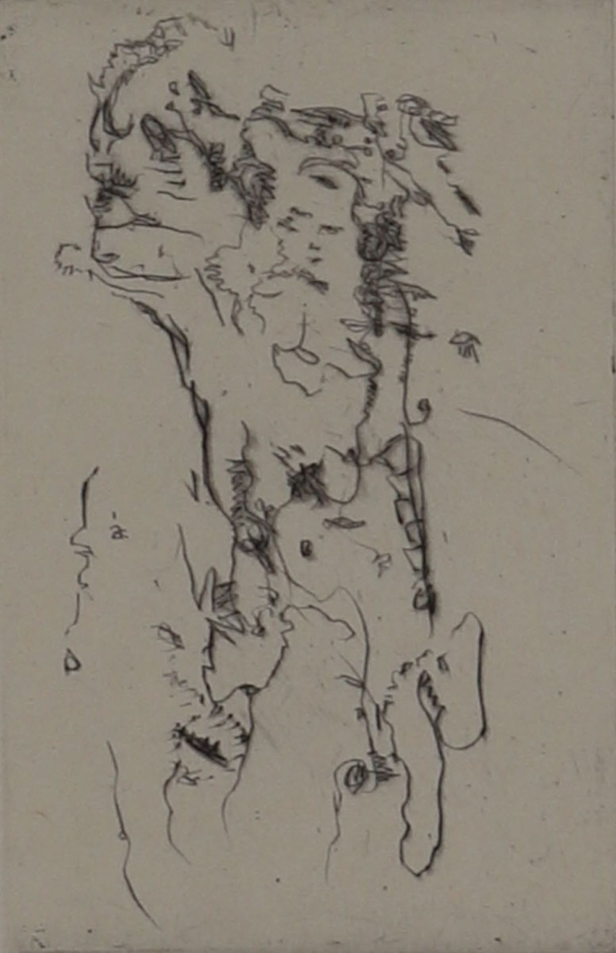 WOLS (Wolfgang Schulze) 1913 Berlin - 1951 Paris - Ohne Titel - Radierung/Papier. 13,9 x 8,9