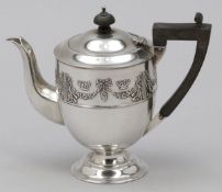 Mokkakanne / Mocha pot William Hutton & Son/Brimingham/England, um 1906/07. 925er Silber. Pun