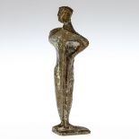 Kurt Lehmann 1905 Koblenz - 2000 Hannover - Stehende Figur - Bronze. Goldbraun patiniert. H.