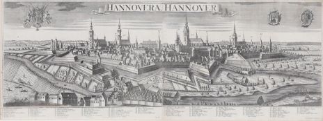 Georg Balthasar Probst 1732 Augsburg - 1801 Augsburg - "Hannovera. Hannover" - Kupferstich/Pa