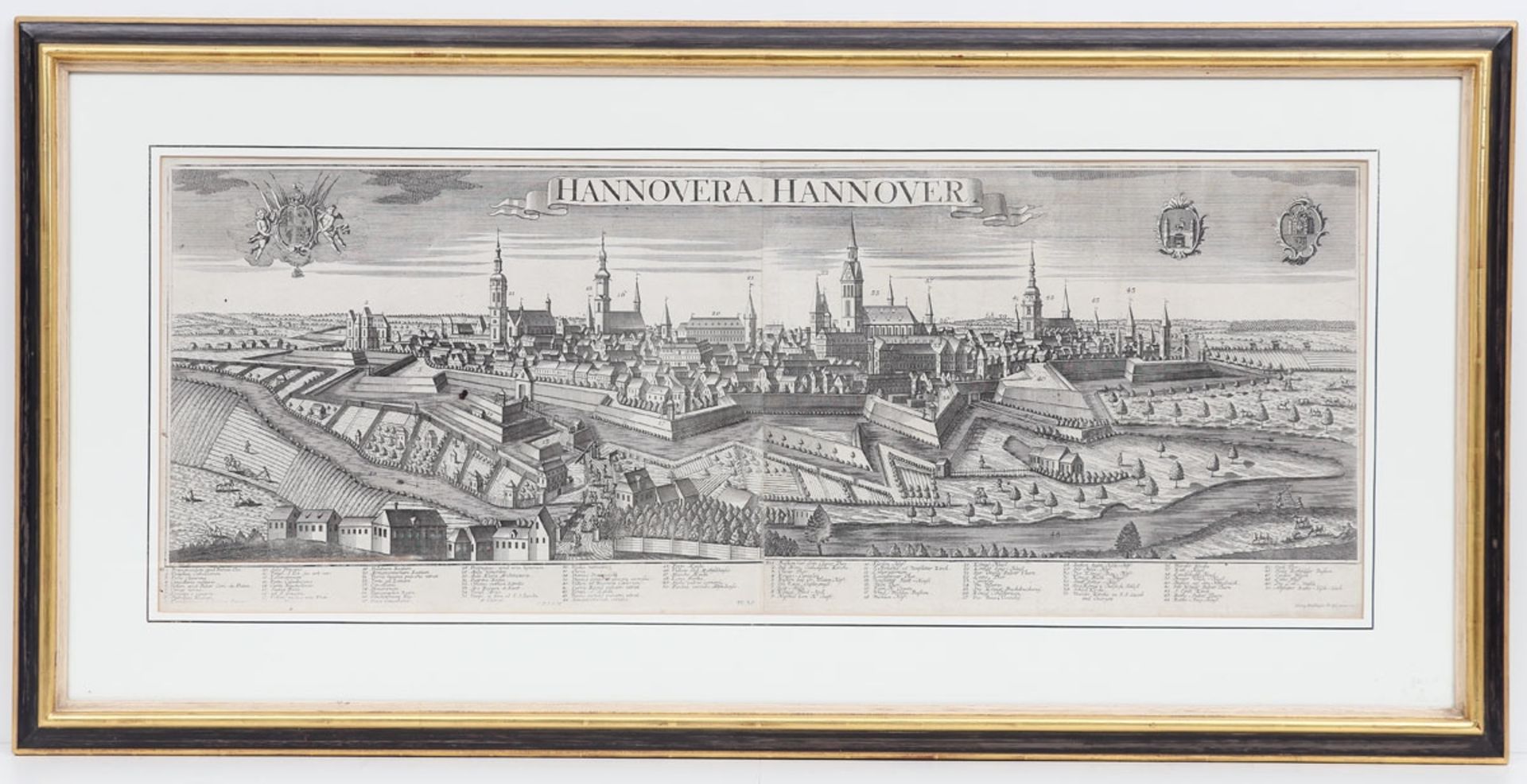 Georg Balthasar Probst 1732 Augsburg - 1801 Augsburg - "Hannovera. Hannover" - Kupferstich/Pa - Image 2 of 2