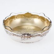 Obstschale im Barock Stil Conrad Phillip Wilhelm Range/Kassel, um 1890. 800er Silber. Punzen: