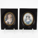 Bildnis Jane Braddyll (nach Joshua Reynolds) & Bildnis einer Dame England, frühes 19. Jahrhu