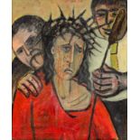 Hanns-Joachim Klug 1928 Hannover - 2013 Hannover - "Ecce Homo" - Öl/Hartfaser auf Hartfaser.