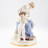 Große Figurengruppe Venus und Amor Königliche und Staatliche Porzellan Manufaktur, Meissen