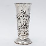 Blumenvase London/England, um 1896/97. 925er Silber. Punzen: Herst.-Marke, Stadt- und Feingeh