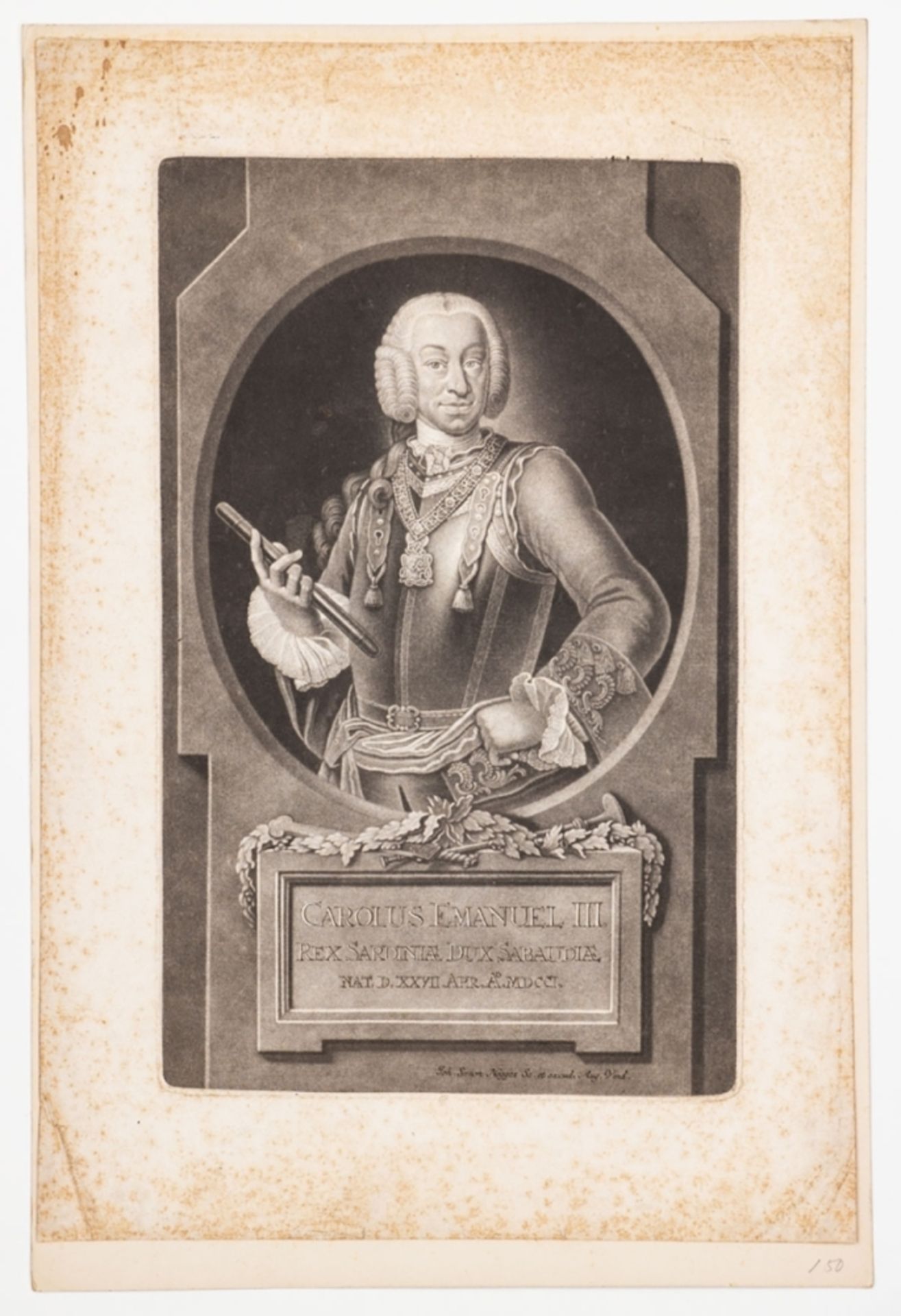 Negges, Carolus Emanuel III. - Bild 2 aus 2