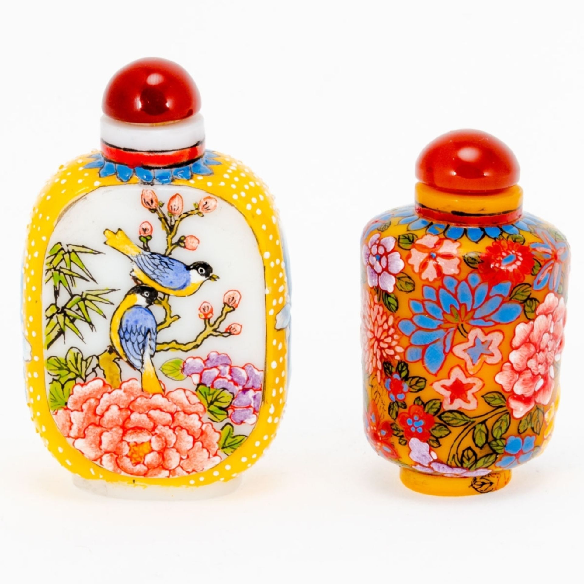 2 Snuffbottles. China, 20. Jahrhundert