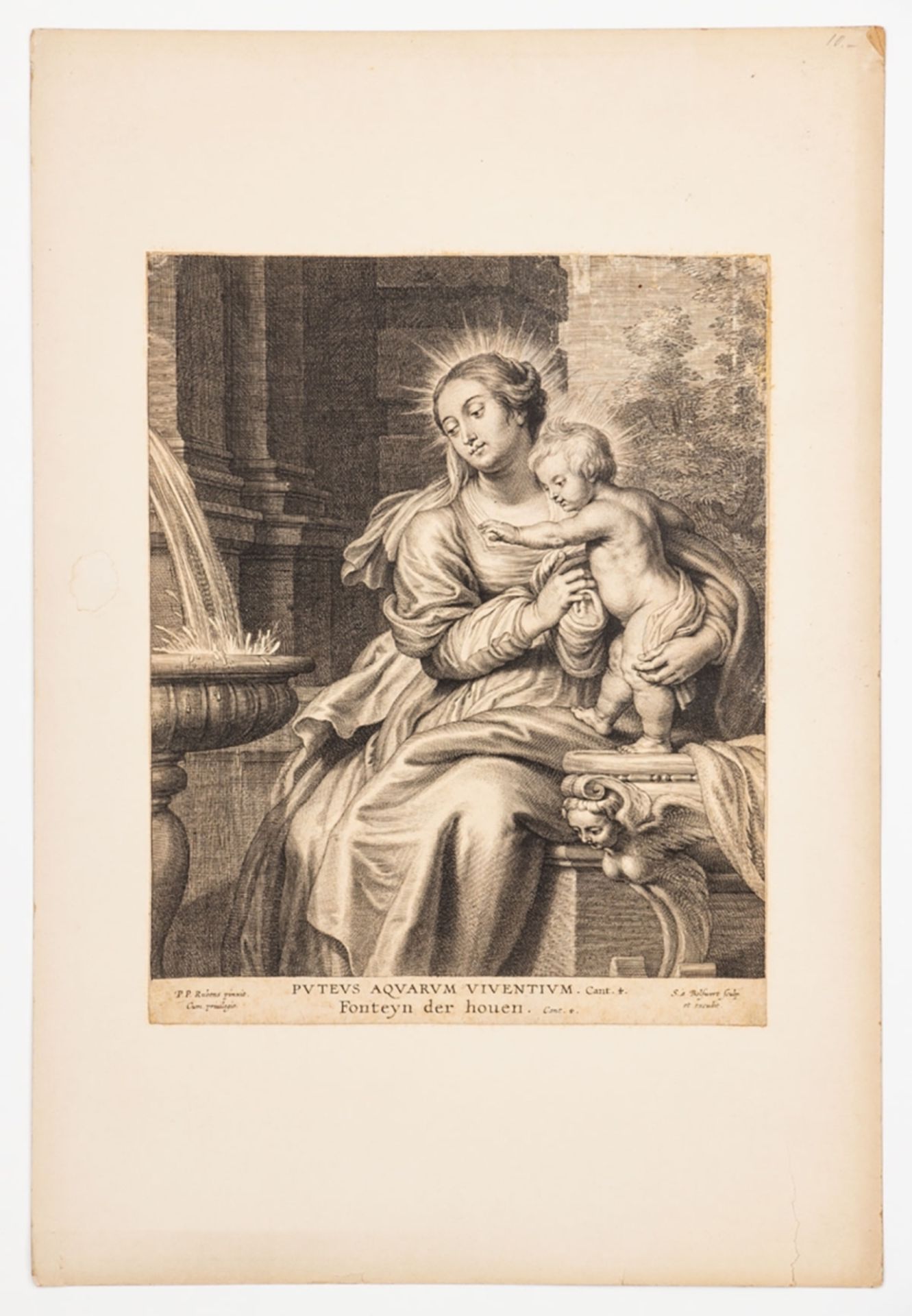 Bolswert, Maria mit Kind an einem Brunnen - Bild 2 aus 2