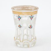 Biedermeier Badeglas Ottilie - Ossegg b. Teplitz