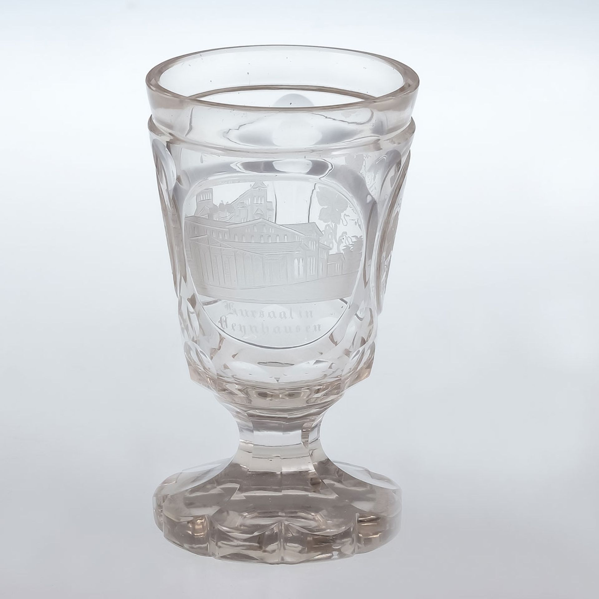 Badeglas. Biedermeier Pokal mit 3 - Bild 3 aus 3