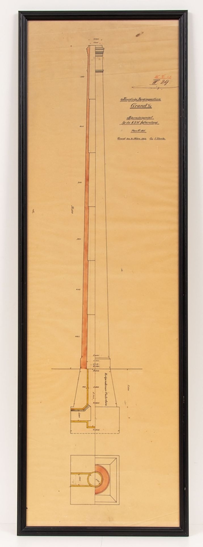 Konvolut 5 Bauzeichnungen Bad Grund, um 1900 - Bild 5 aus 11