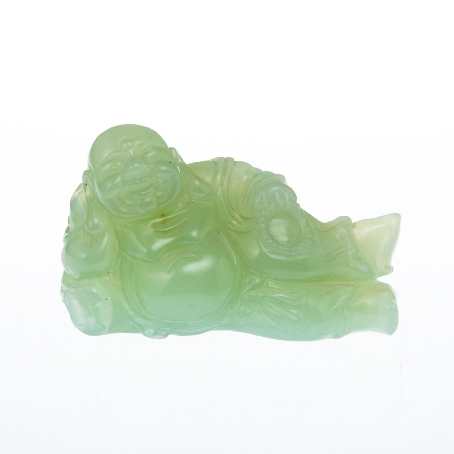 Lachender Buddha, Jade, China 20. Jahrhundert