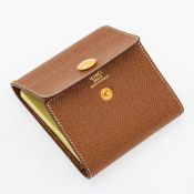 HERMÈS - Etui für Notizzettel aus Leder in Braun