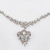 Diamantcollier mit abnehmbarem Anhänger