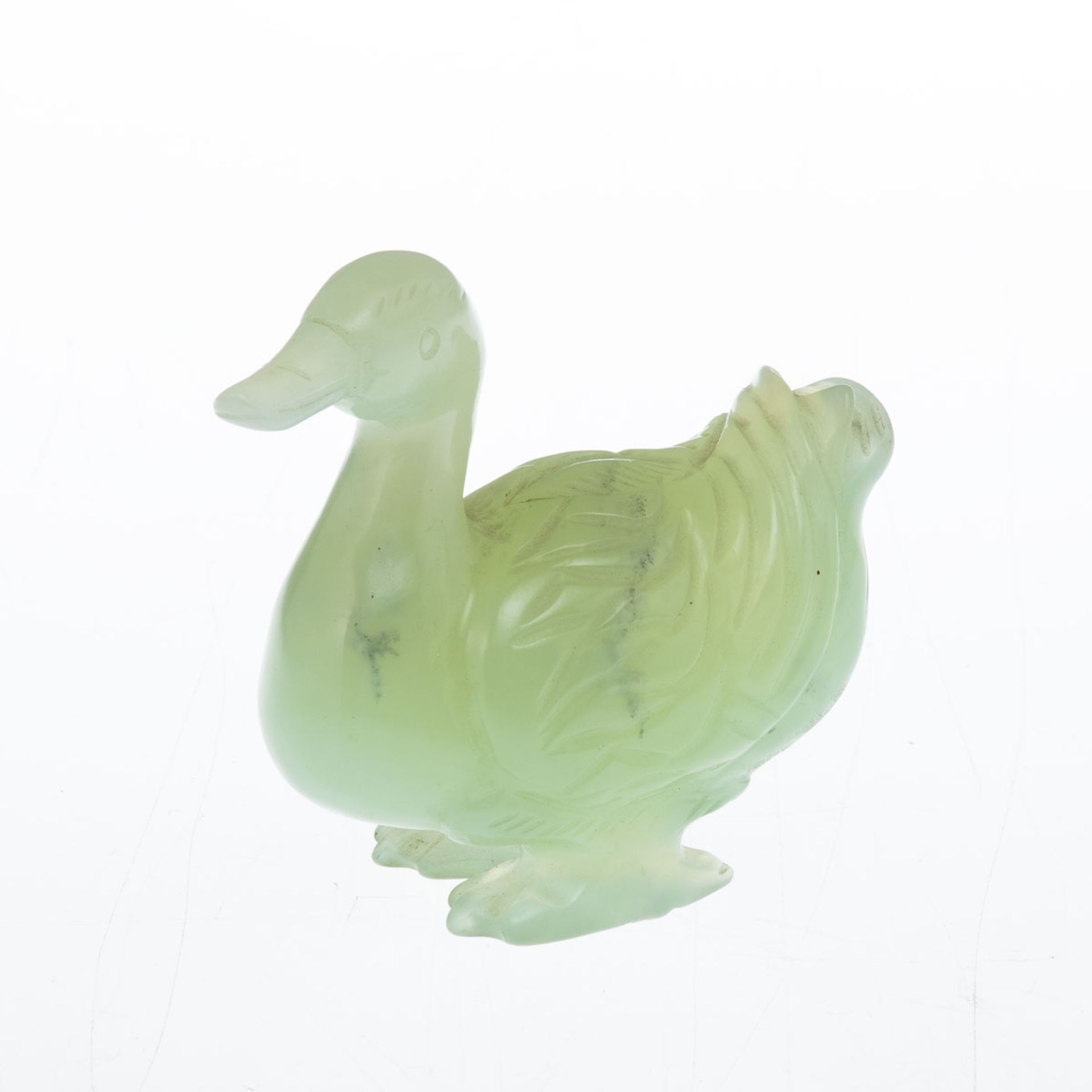 Ente, Jade, China 20. Jahrhundert