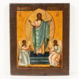 Ikone, Russland 19. Jahrhundert, Auferstehung Christi
