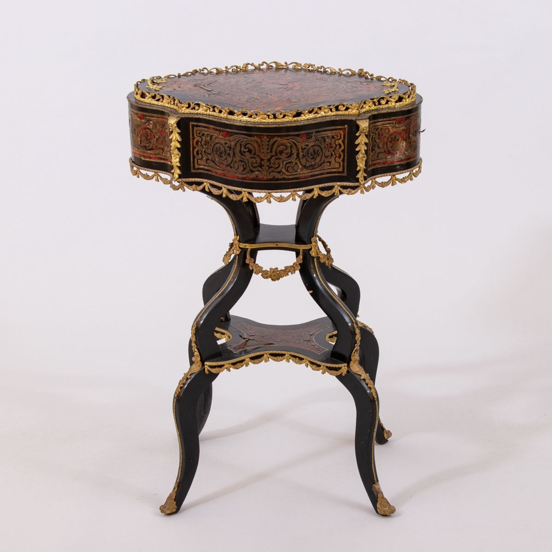 Boulle Beistelltisch mit Jardiniere